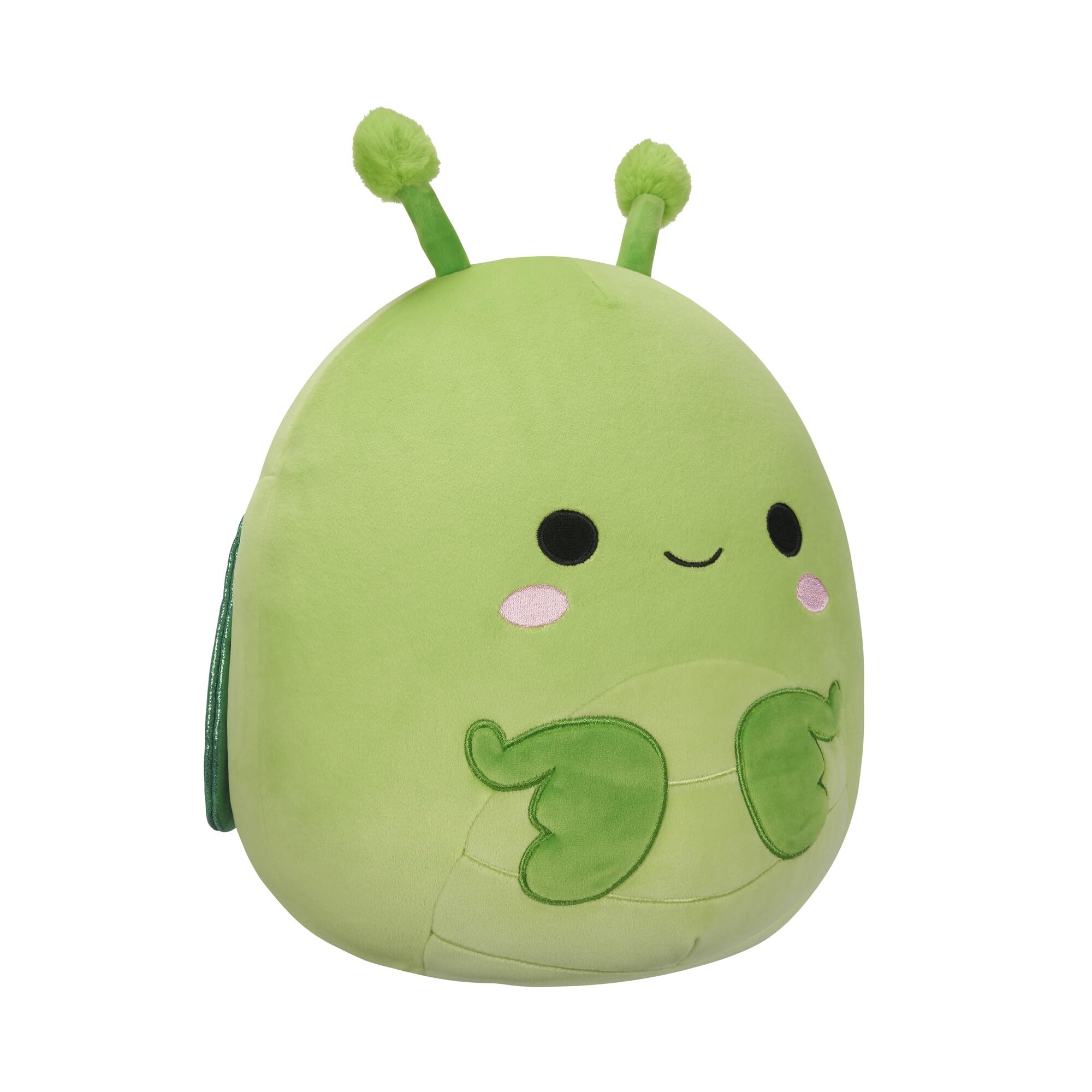Squishmallows Trenton 12-Inch Green Praying Mantis Plush with Sparkle Wings