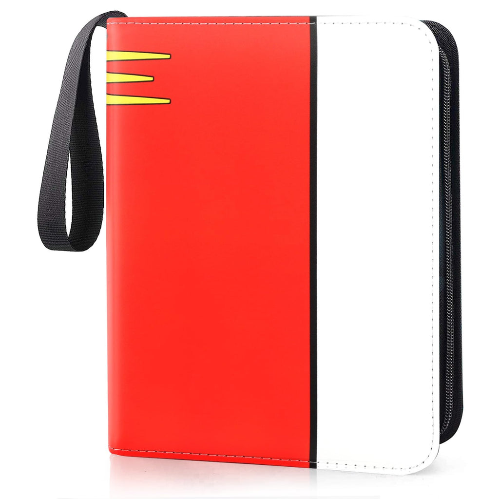 SRISE 4-Pocket Card Binder – Holds 400 Cards, PU Leather, Zippered, Green