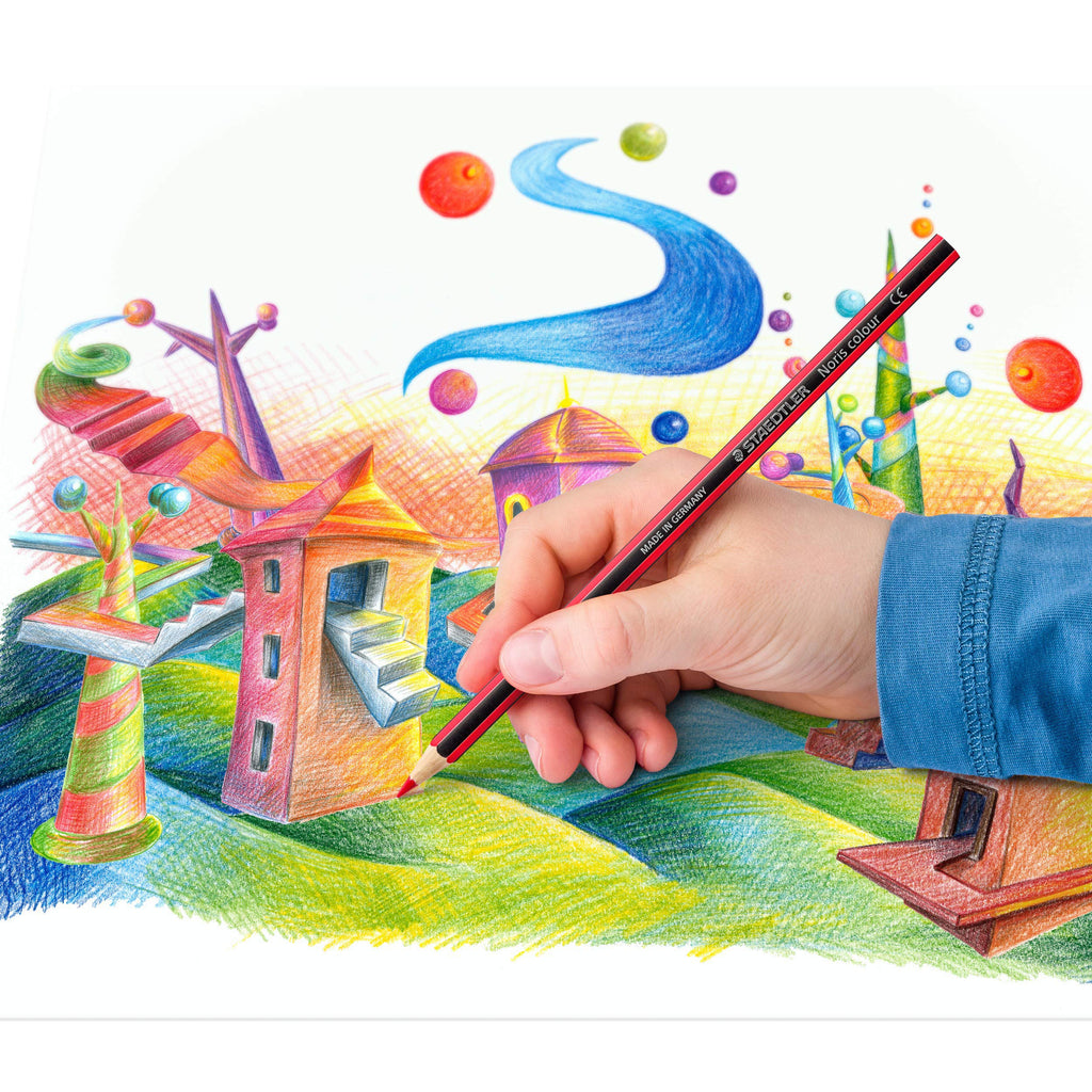 STAEDTLER Noris Colour Colouring Pencils – 12 People of the World Shades, Pre-Sharpened, Ergonomic Design