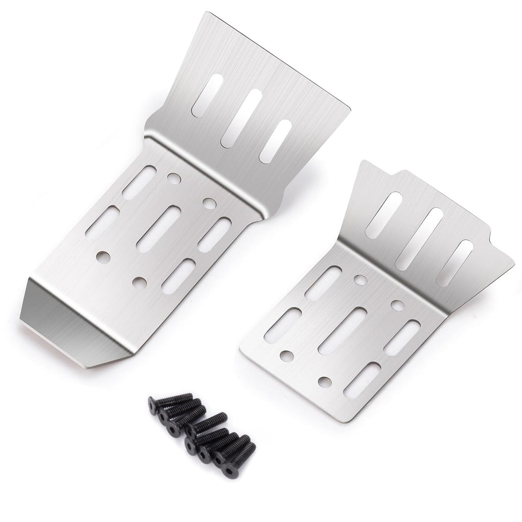 Stainless Steel Chassis Armor Guard Plate for 1/18 Arrma Granite Grom - Front and Rear Skid Plate by LSG