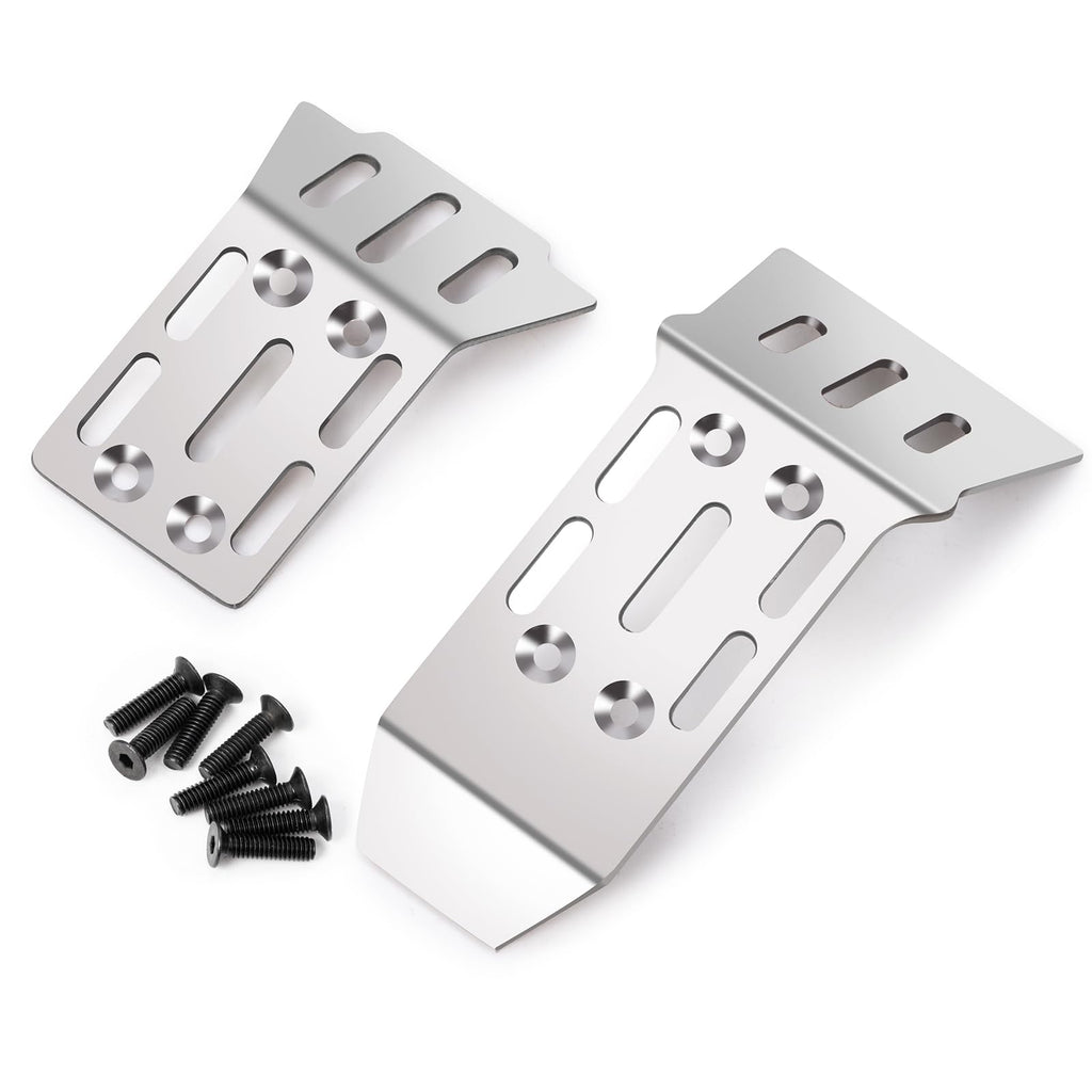 Stainless Steel Chassis Armor Guard Plate for 1/18 Arrma Granite Grom - Front and Rear Skid Plate by LSG