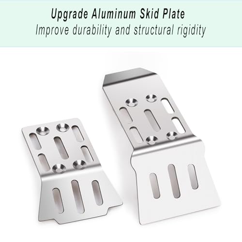 Stainless Steel Chassis Armor Guard Plate for 1/18 Arrma Granite Grom - Front and Rear Skid Plate by LSG