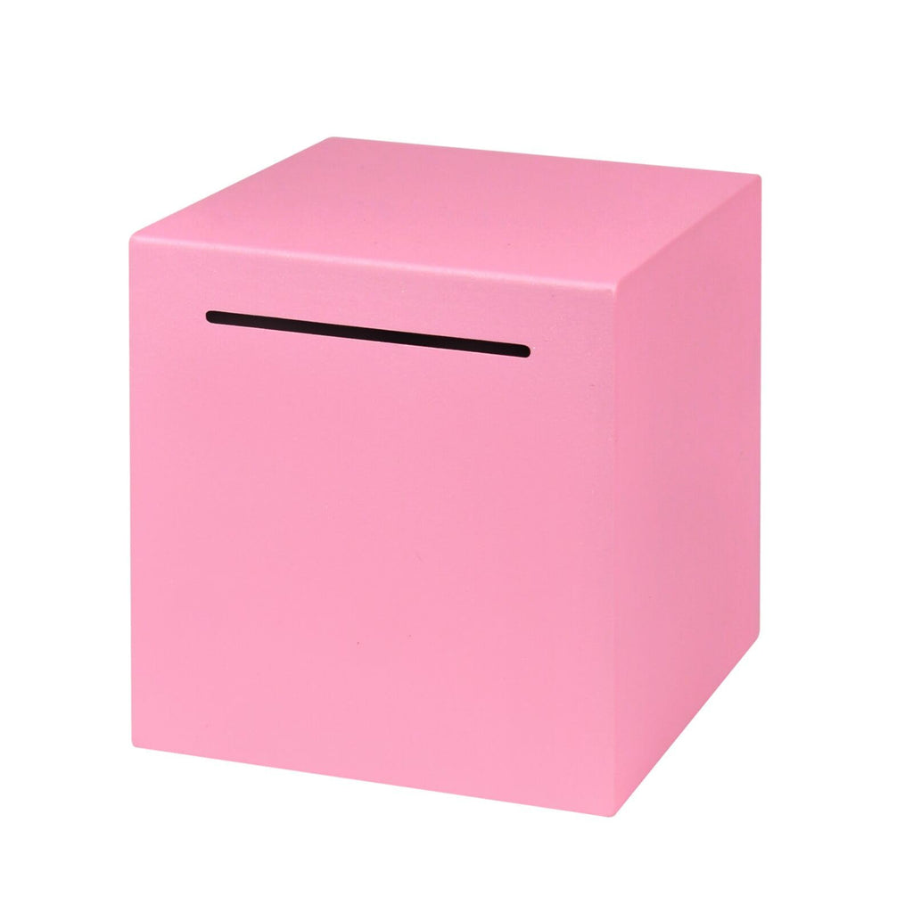 Stainless Steel Piggy Bank – Break to Open, 4.72-Inch, Pink – Unbreakable Money Saver for Cash & Coins