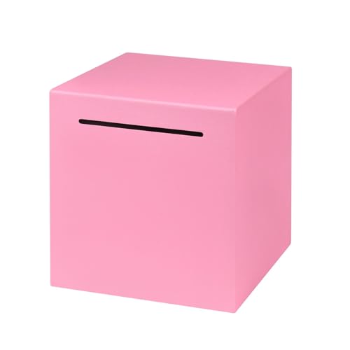 Stainless Steel Piggy Bank – Break to Open, 4.72-Inch, Pink – Unbreakable Money Saver for Cash & Coins