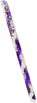 Star Magic Jumbo Spiral Glitter Wand – Purple/White Sensory Toy for Kids and Adults, 12.5-Inch Talking Stick with Mesmerizing Glitter Flow
