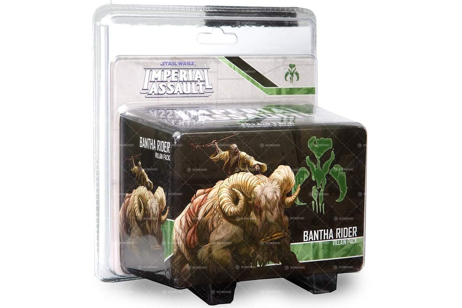 Star Wars Imperial Assault: Bantha Rider Villain Pack – Tusken Raider Expansion with Miniature Figure and Command Cards
