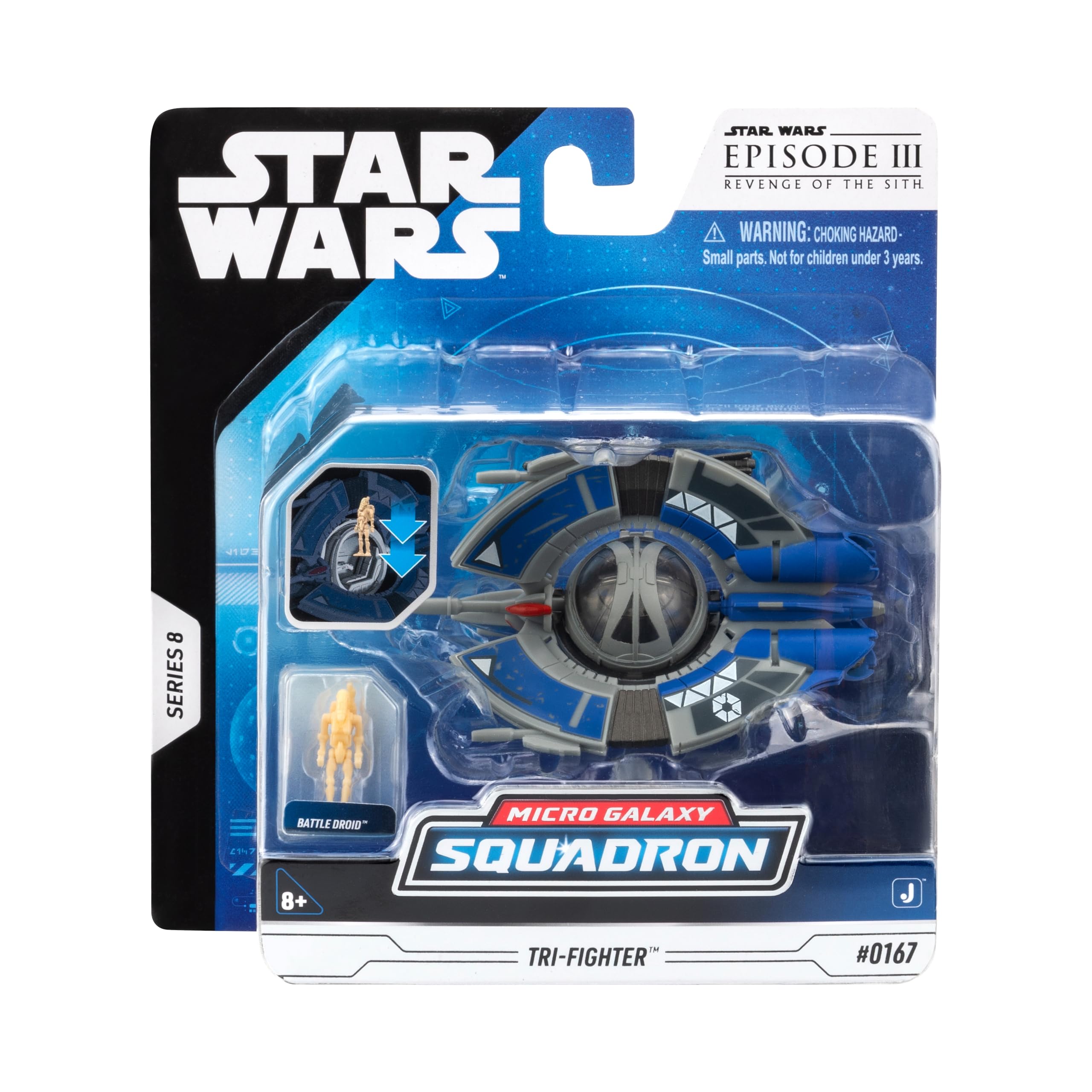 Star Wars Micro Galaxy Squadron Droid Tri-Fighter Mystery Bundle with Battle Droid and Scout Vehicle