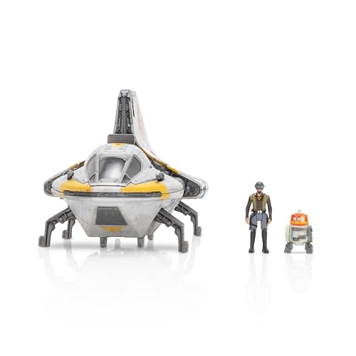 STAR WARS Micro Galaxy Squadron Phantom II Vehicle - 5-Inch with Kanan Jarrus & Chopper Figures