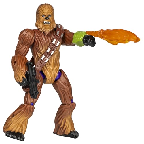 Star Wars MixMashers Chewbacca Figure with Boba Fett Gauntlet – 12cm Customizable Action Toy