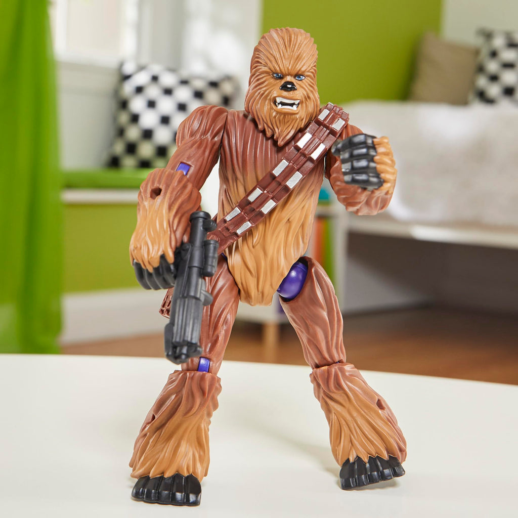 Star Wars MixMashers Chewbacca Figure with Boba Fett Gauntlet – 12cm Customizable Action Toy