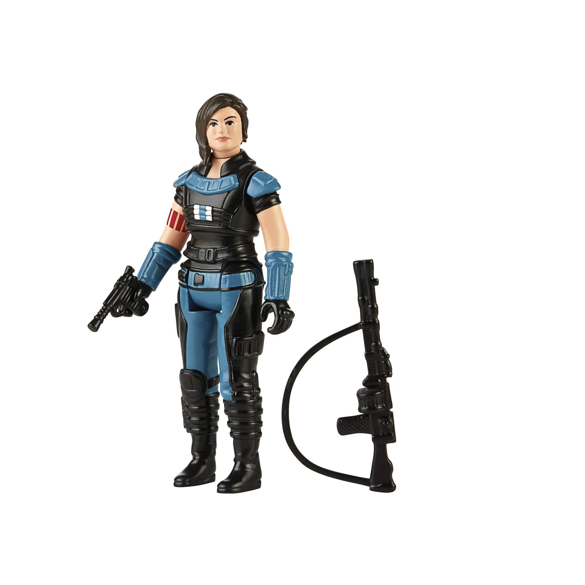 STAR WARS Retro Collection Cara Dune 3.75-Inch Action Figure with Accessories, Blue Packaging, Ages 4+