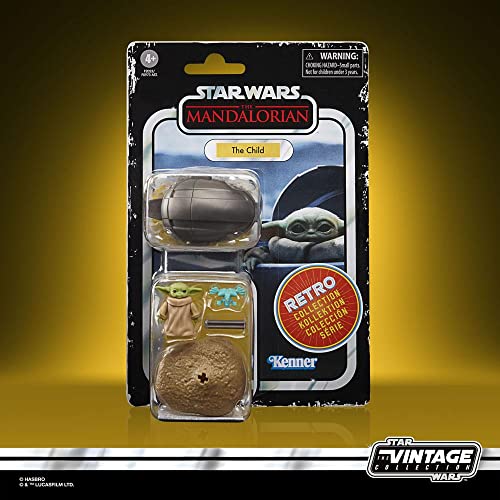STAR WARS Retro Collection The Child 3.75-Inch Action Figure – The Mandalorian Series, with 3 Accessories, Ages 4+
