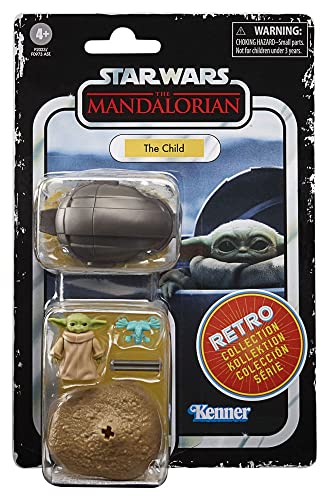 STAR WARS Retro Collection The Child 3.75-Inch Action Figure – The Mandalorian Series, with 3 Accessories, Ages 4+