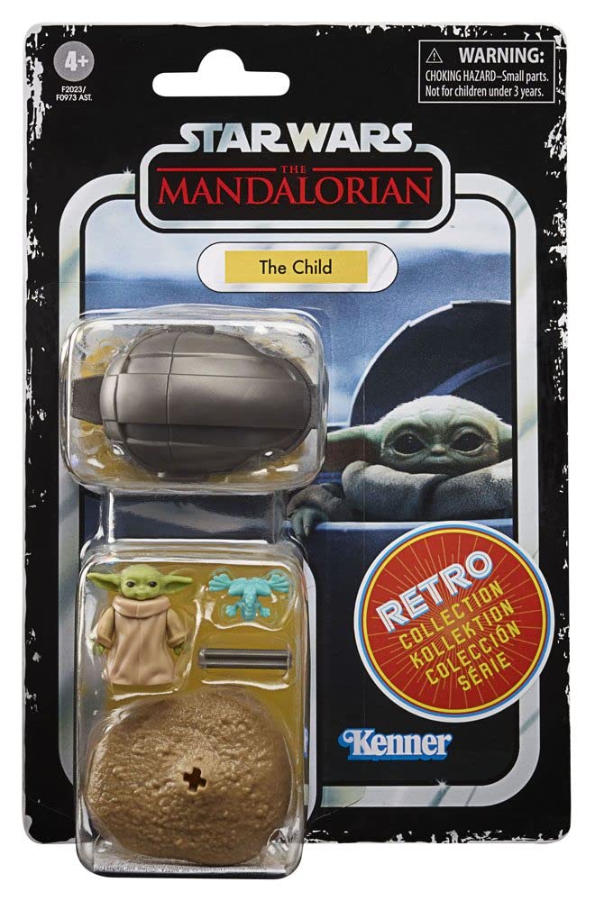 STAR WARS Retro Collection The Child 3.75-Inch Action Figure – The Mandalorian Series, with 3 Accessories, Ages 4+