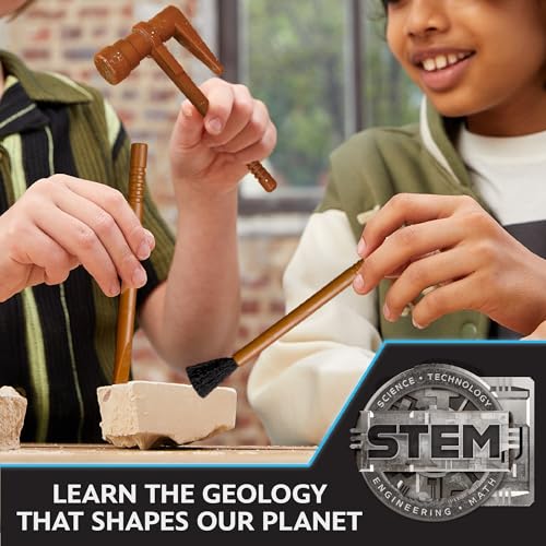 STAR WARS The Armorer Gemstone Dig – Excavate 8 Real Gemstones with Mining Tools & Bonus Poster | STEM Science Kit for Kids Ages 8-12