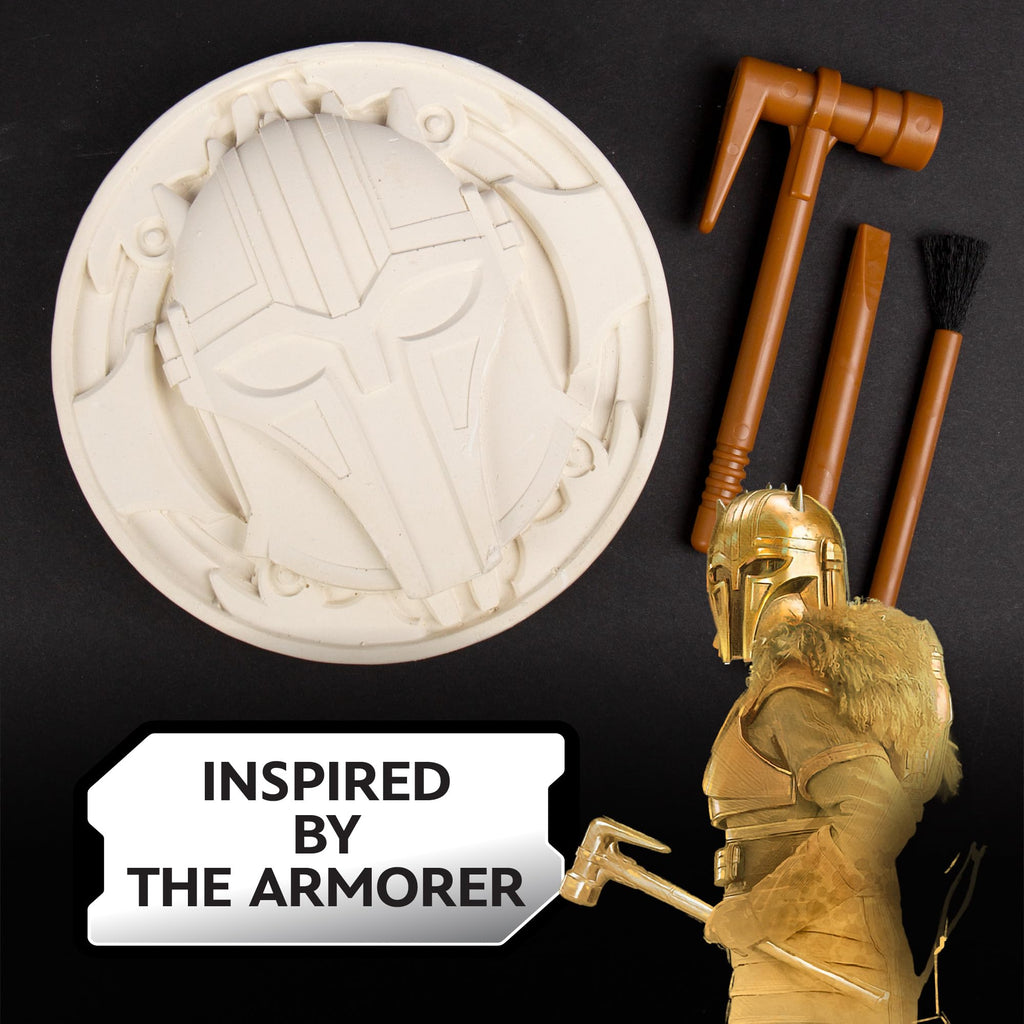 STAR WARS The Armorer Gemstone Dig – Excavate 8 Real Gemstones with Mining Tools & Bonus Poster | STEM Science Kit for Kids Ages 8-12