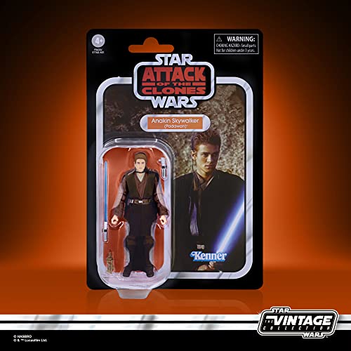 STAR WARS The Vintage Collection Anakin Skywalker (Padawan) 3.75-Inch Action Figure, Attack of the Clones