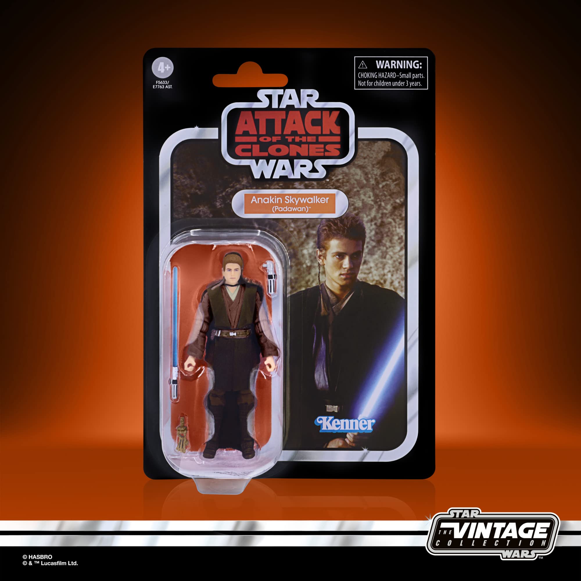STAR WARS The Vintage Collection Anakin Skywalker (Padawan) 3.75-Inch Action Figure, Attack of the Clones