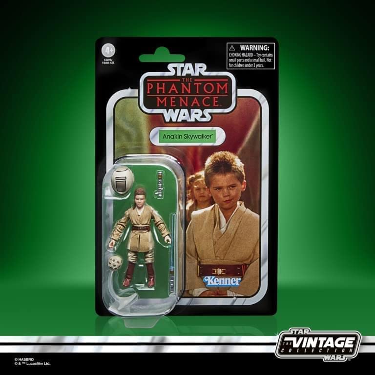 STAR WARS The Vintage Collection Anakin Skywalker VC80 - 3.75-Inch Phantom Menace Figure with PhotoReal Face Deco