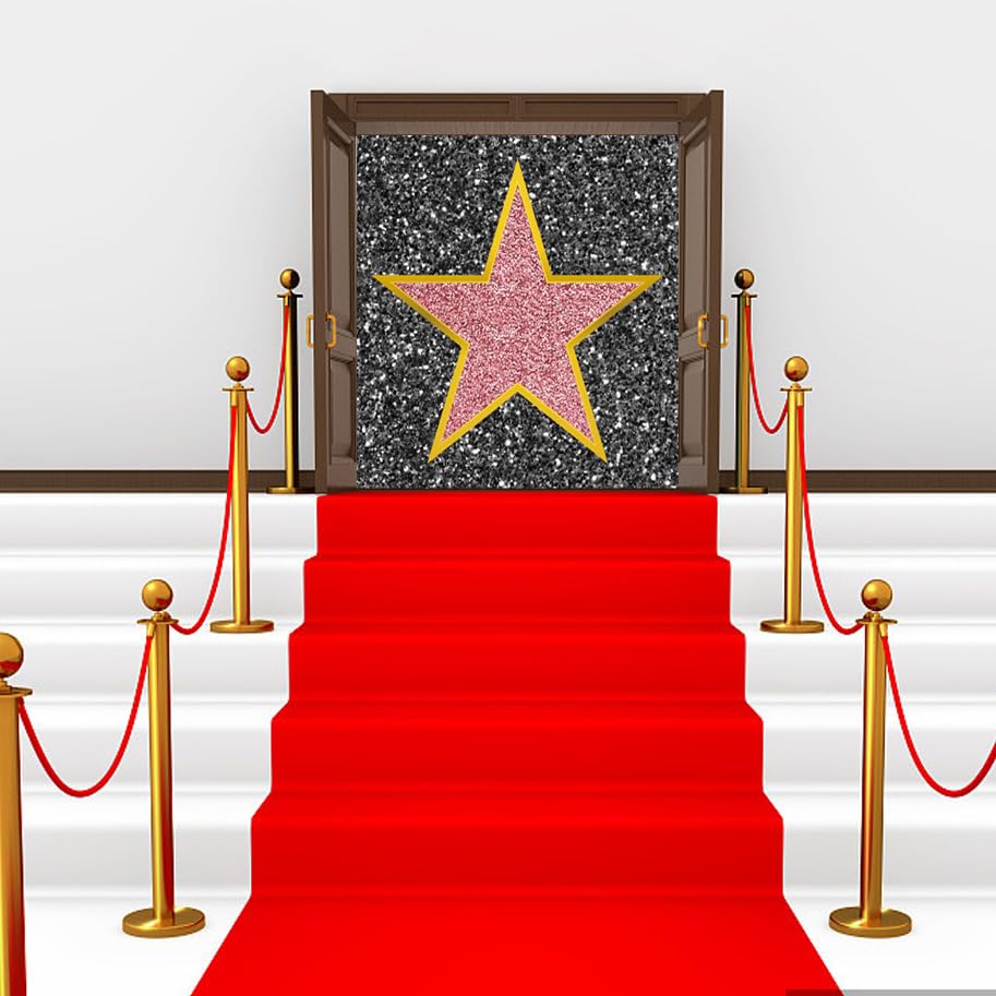 Starboling 25 Movie Star Stickers – Hollywood Oscar Party Decorations with Marker