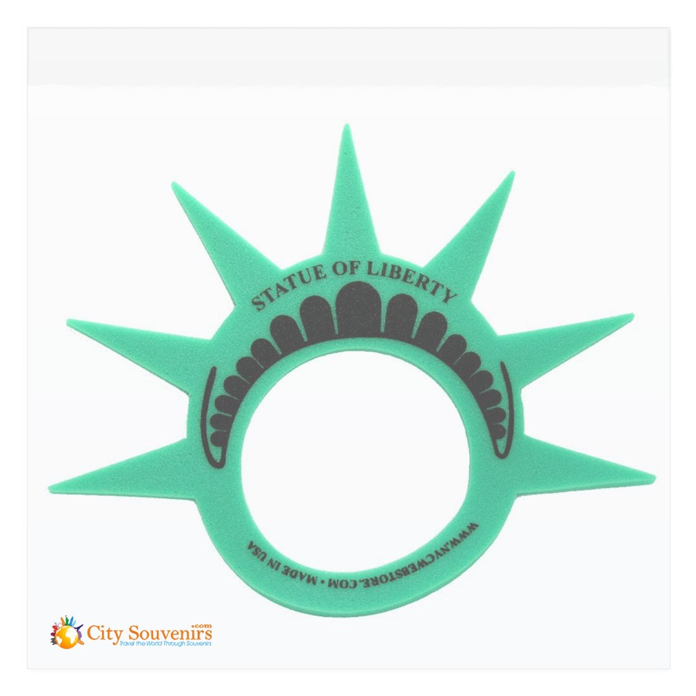 Statue of Liberty Foam Crown Visor – Made in USA, One Size for Kids & Adults