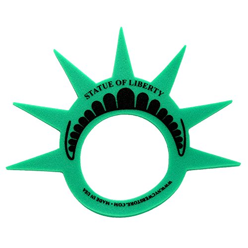 Statue of Liberty Foam Crown Visor – Made in USA, One Size for Kids & Adults