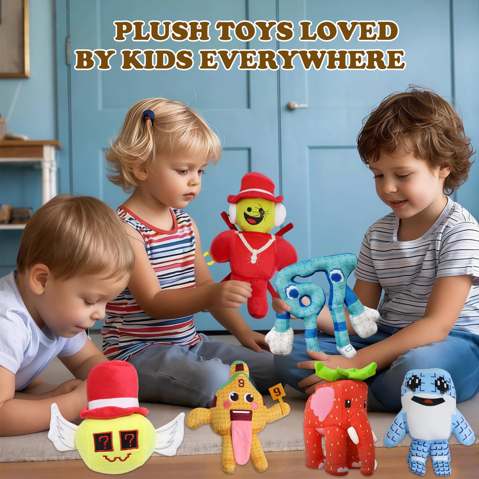 Steal a Brainrot Plush – 9.8" Strawberry Elephant Soft Plush, Red Lucky, Collectible Internet Meme Toy