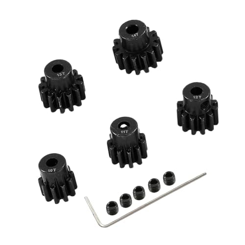 Steel Pinion Gear Set 32P 3.175mm Shaft 10T-14T for 1/10 RC Crawler Trucks