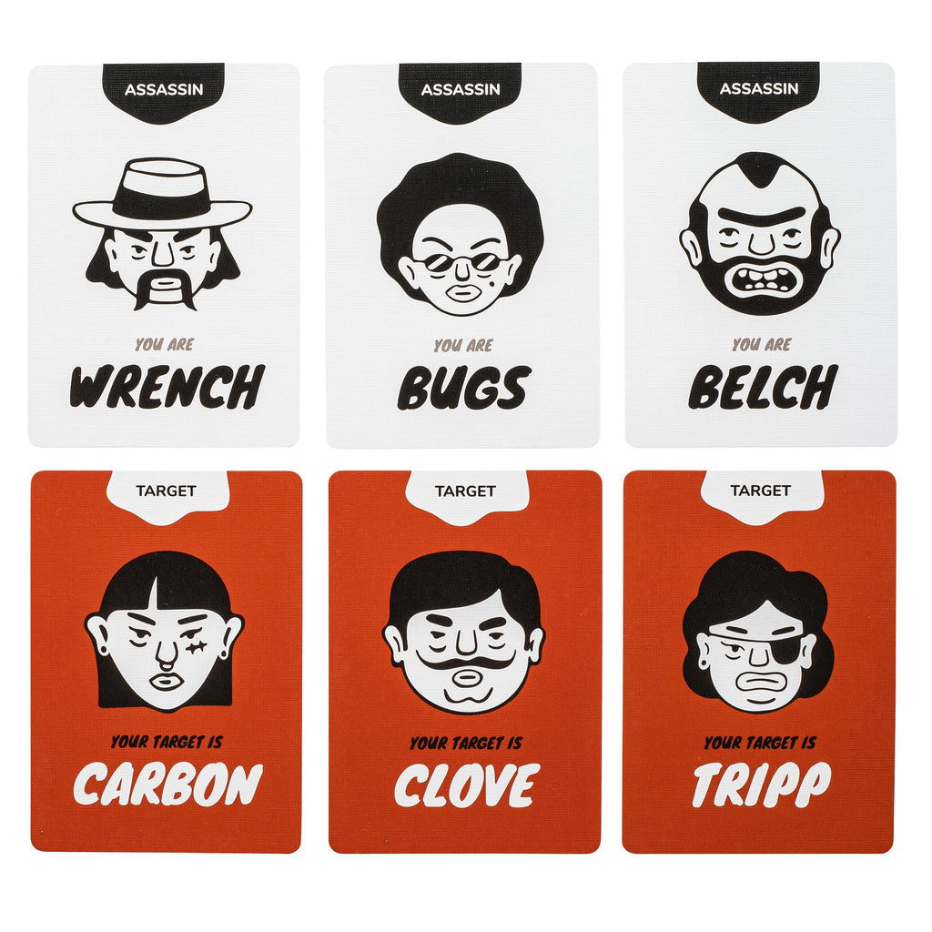 Stellar Factory Card Assassins Party Game - Word Elimination Fun for 3-6 Players, Ages 12+