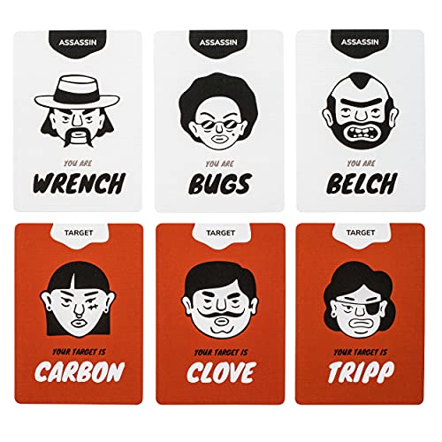 Stellar Factory Card Assassins Party Game - Word Elimination Fun for 3-6 Players, Ages 12+