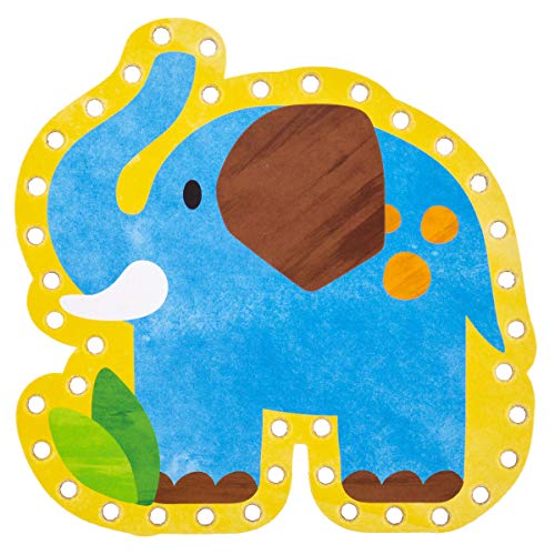 Stephen Joseph Zoo Lacing Cards Set – 5 Double-Sided Cards for Fine Motor Skills