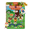 Stick4Ever Jelly Sticker Book - Park Theme - 50 Reusable Waterproof Stickers for Toddlers, Road Trip Activity