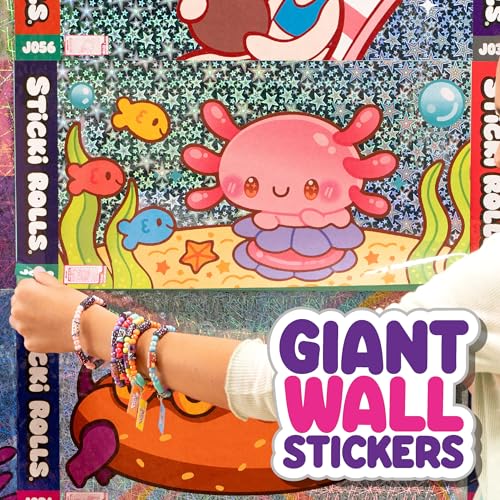 Sticki Rolls Jumbo Stickies 6-Pack Capsule – Pets 2 Wall Décor for Kids Ages 5+