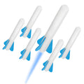 Stomp Rocket Jr Glow Rocket Refills – 6 Glow-in-the-Dark Foam Rockets for Kids Ages 3+