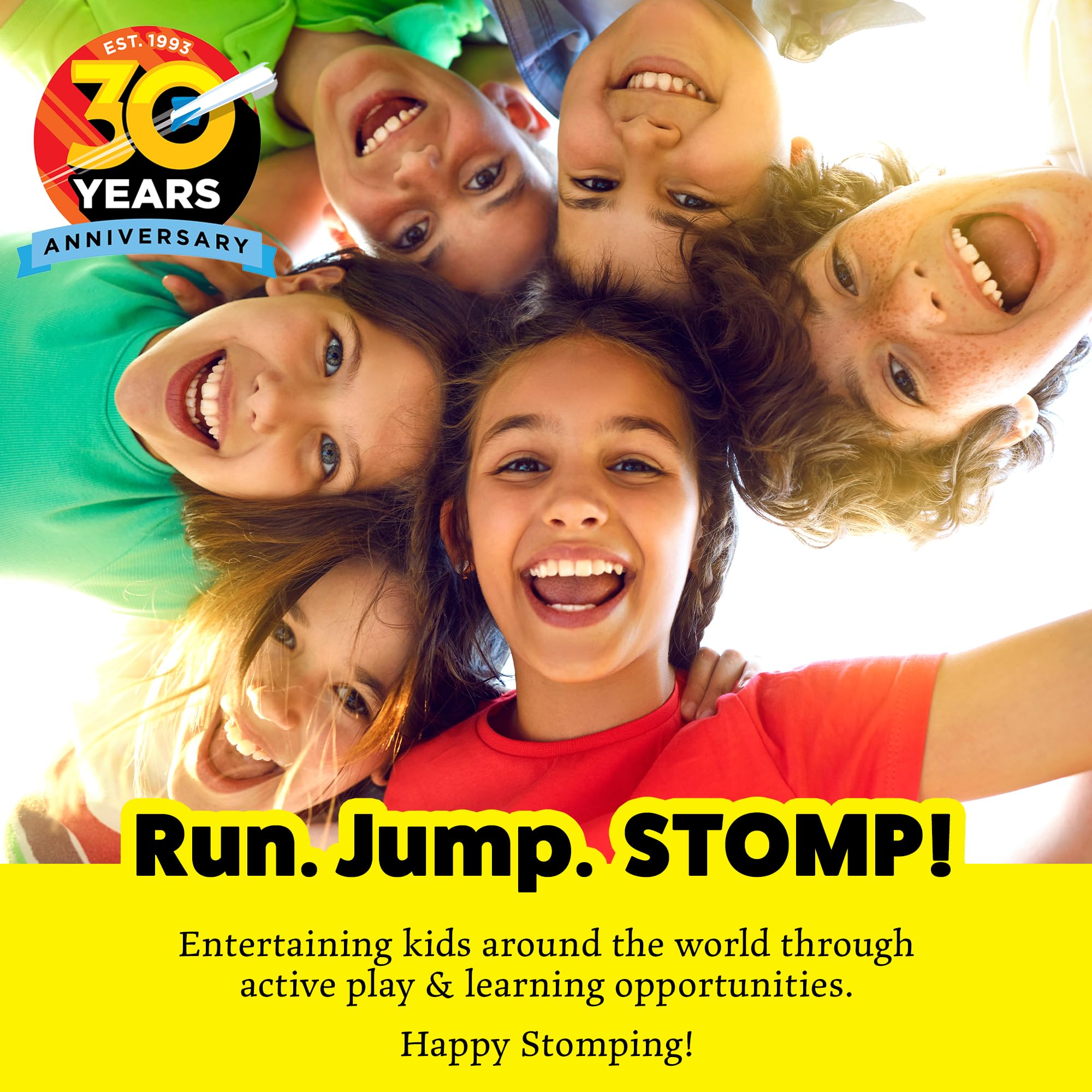 Stomp Rocket Jr Glow Rocket Refills – 6 Glow-in-the-Dark Foam Rockets for Kids Ages 3+