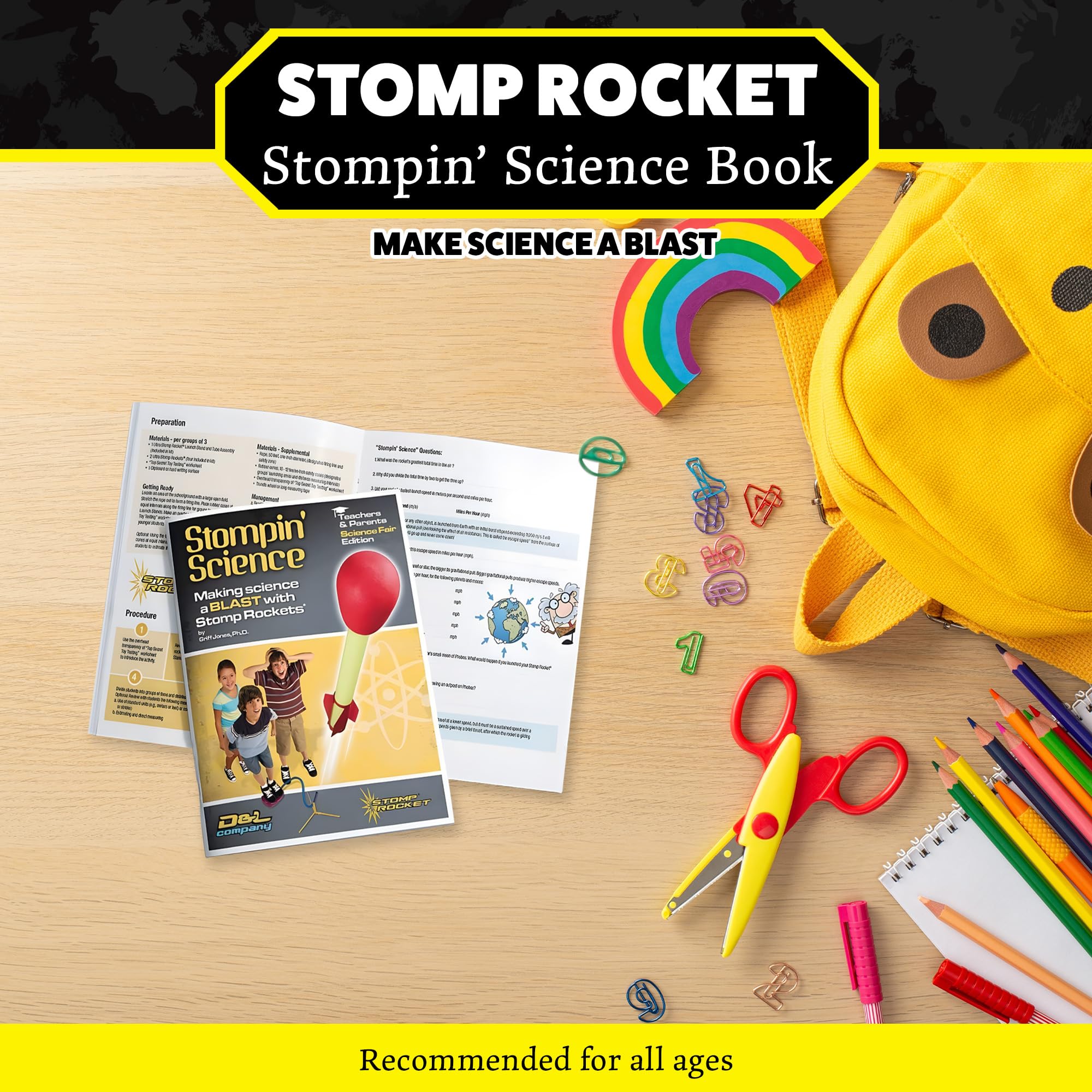 Stomp Rocket Stompin' Science Book: STEM Activities for Kids Outdoor Rocket Launcher Experiments