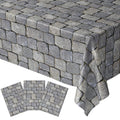 Stone Wall Table Covers (Pack of 3) - 54x108in - Medieval Knight Party Decor