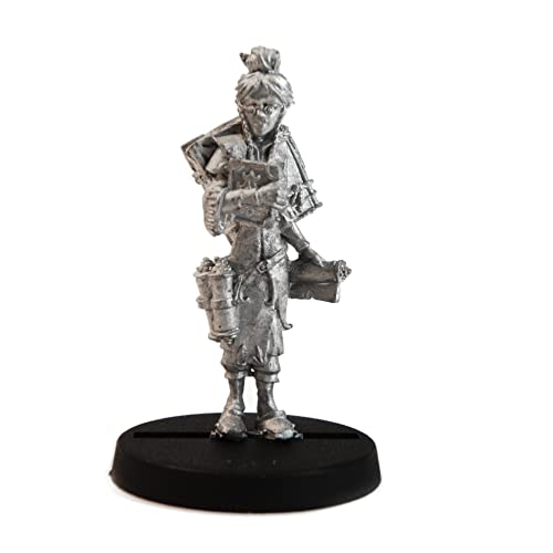 Stonehaven Elf Librarian Miniature – 36mm Pewter Figure for Tabletop RPGs
