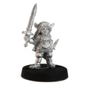 Stonehaven Female Gnome Paladin Miniature – 28mm Lead-Free Pewter, Unpainted RPG Figure