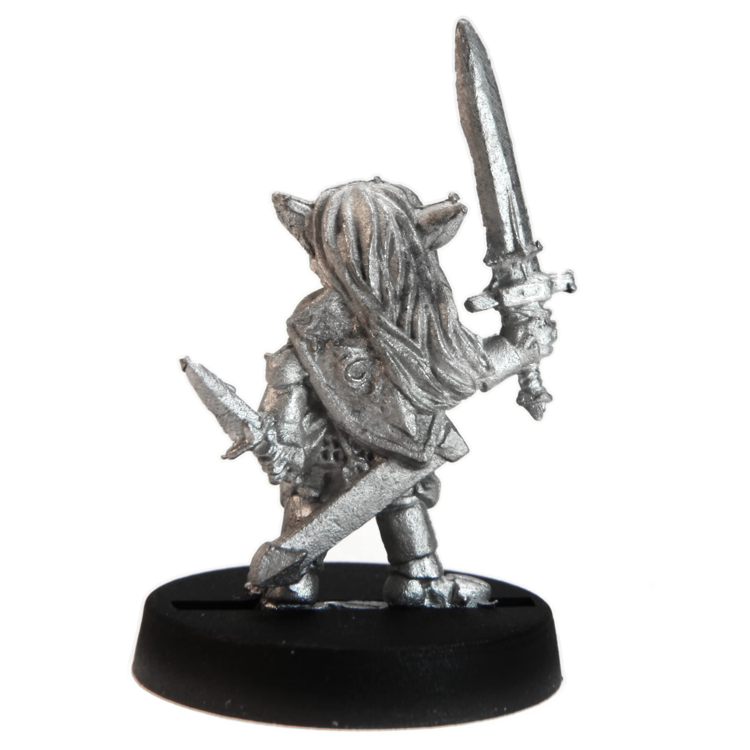 Stonehaven Female Gnome Paladin Miniature – 28mm Lead-Free Pewter, Unpainted RPG Figure