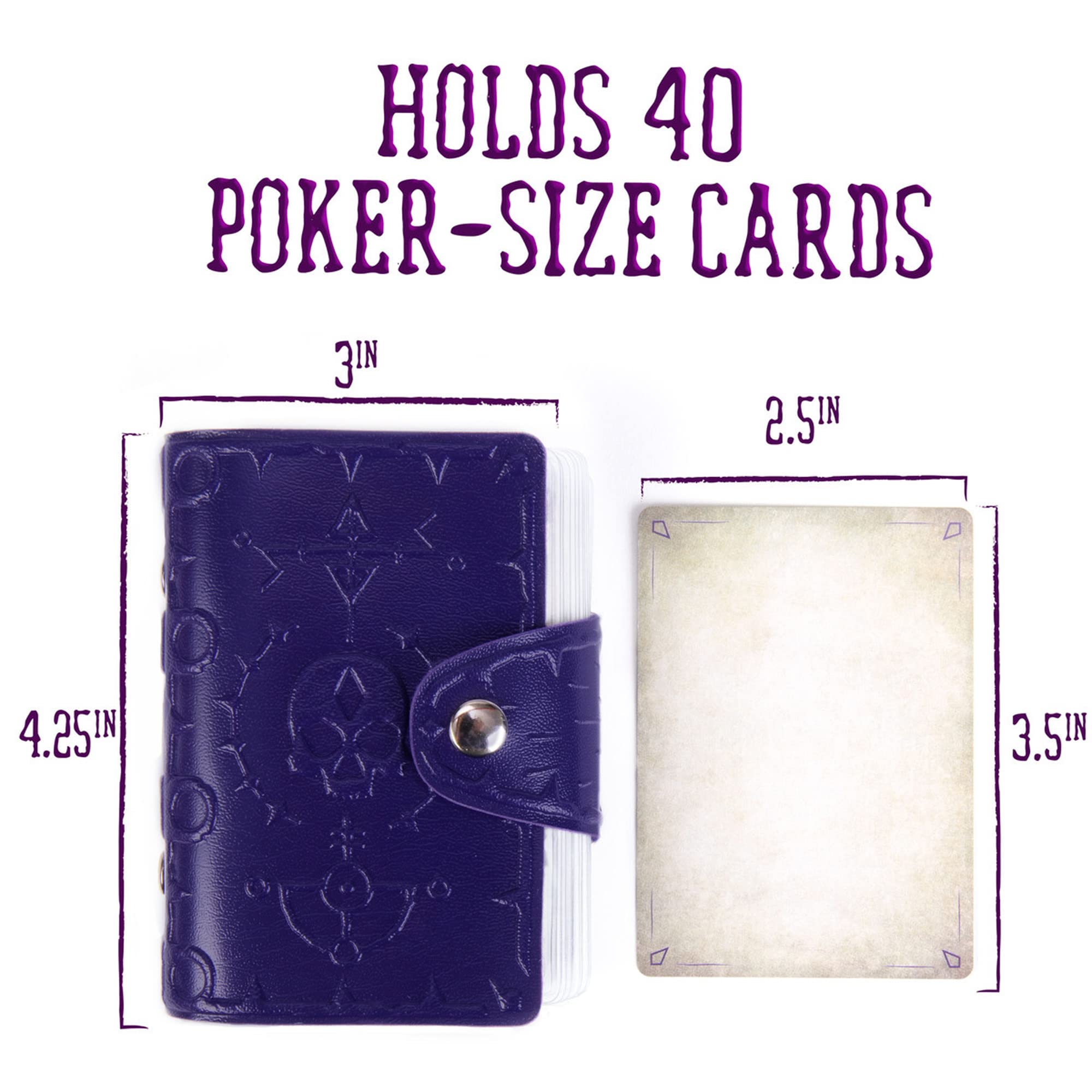 Stratagem Pocket Compendium Spellbook Holder – 26 Pages, 54 Cards, Tome of Dread, D&D 5E Compatible