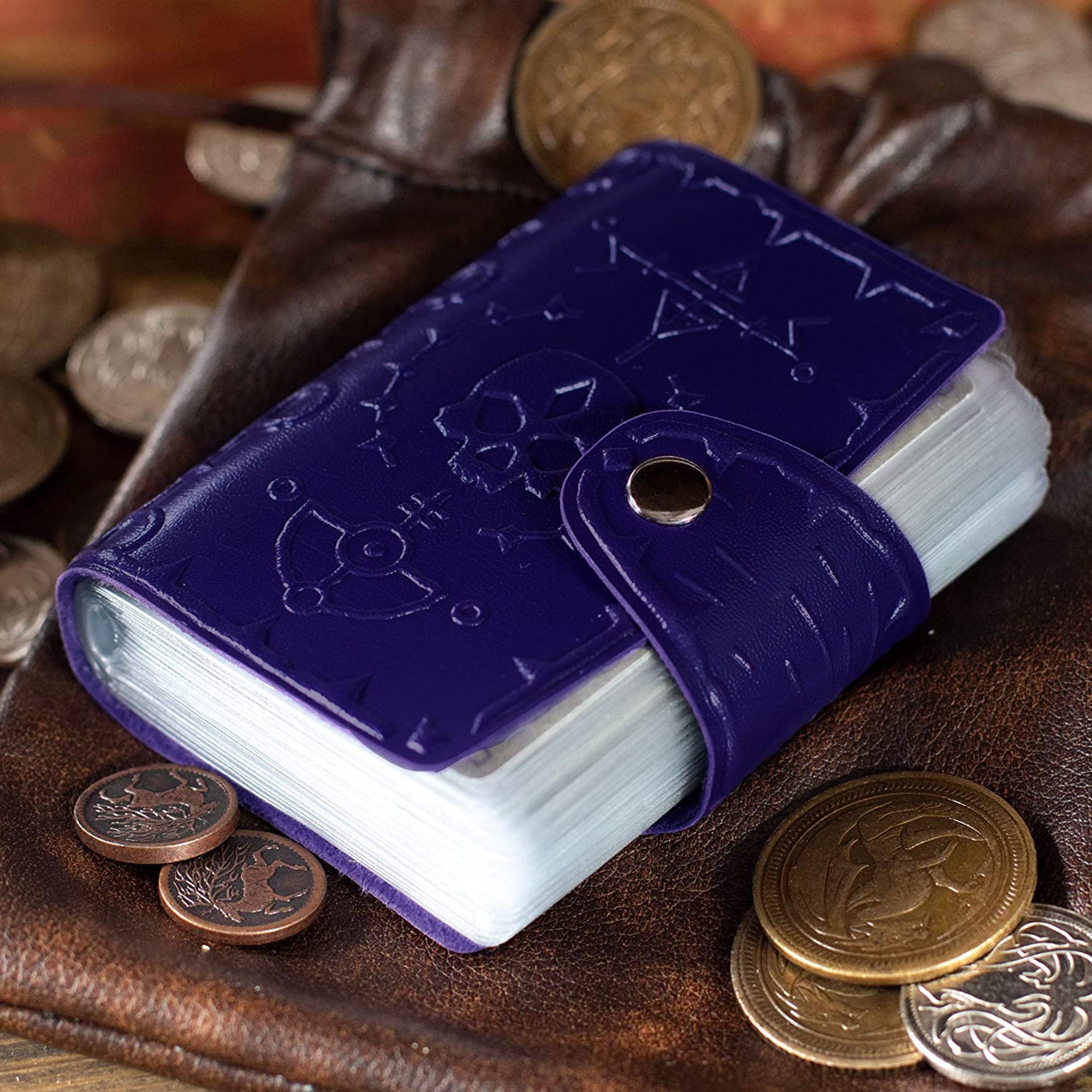 Stratagem Pocket Compendium Spellbook Holder – 26 Pages, 54 Cards, Tome of Dread, D&D 5E Compatible