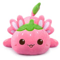 Strawberry Axolotl Plush 8 Inch Cute Kawaii Stuffed Animal Soft Pillow Gift for Kids