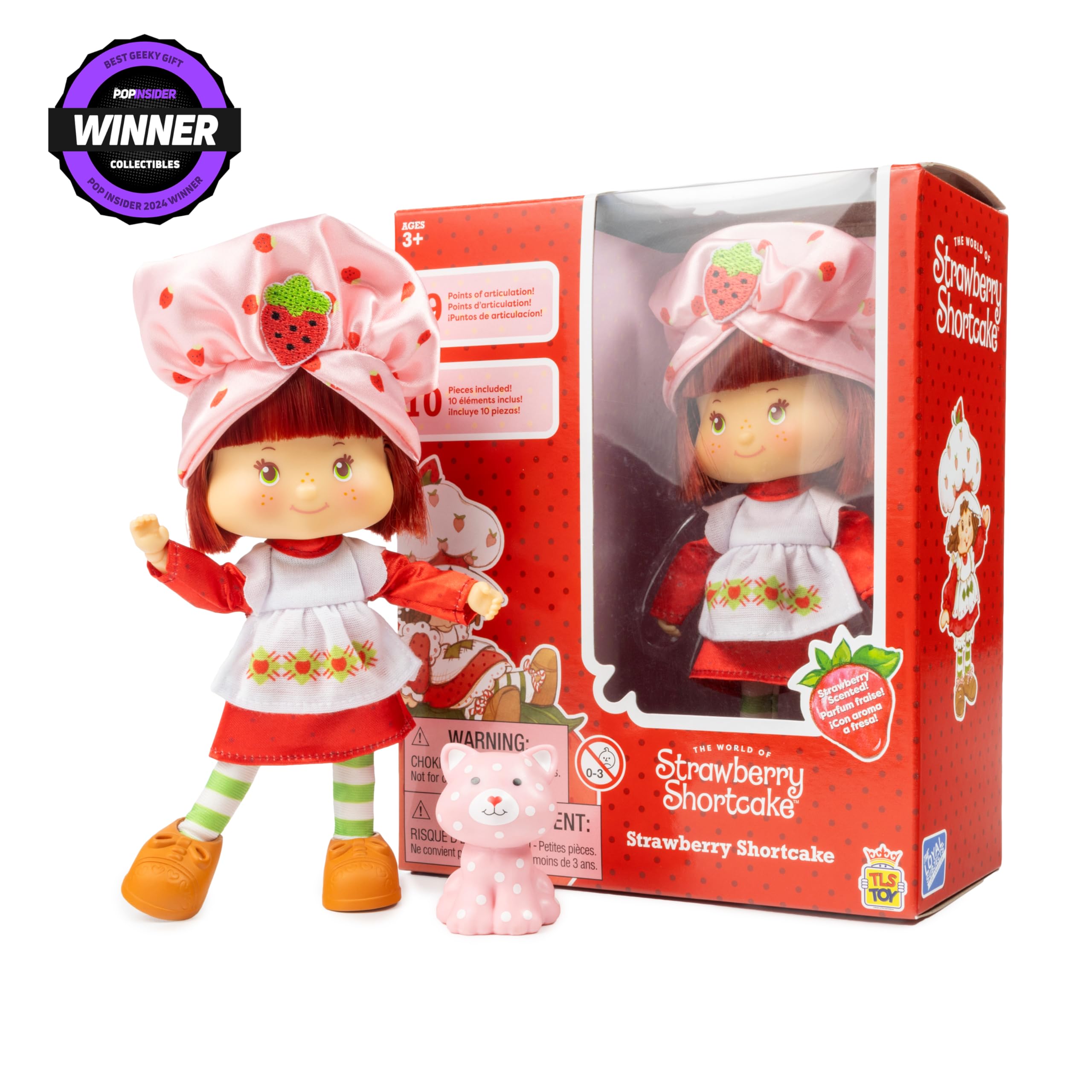 Strawberry Shortcake 5.5" Poseable Fashion Doll – Scented Hair, 29 Articulation Points, Surprise Accessories