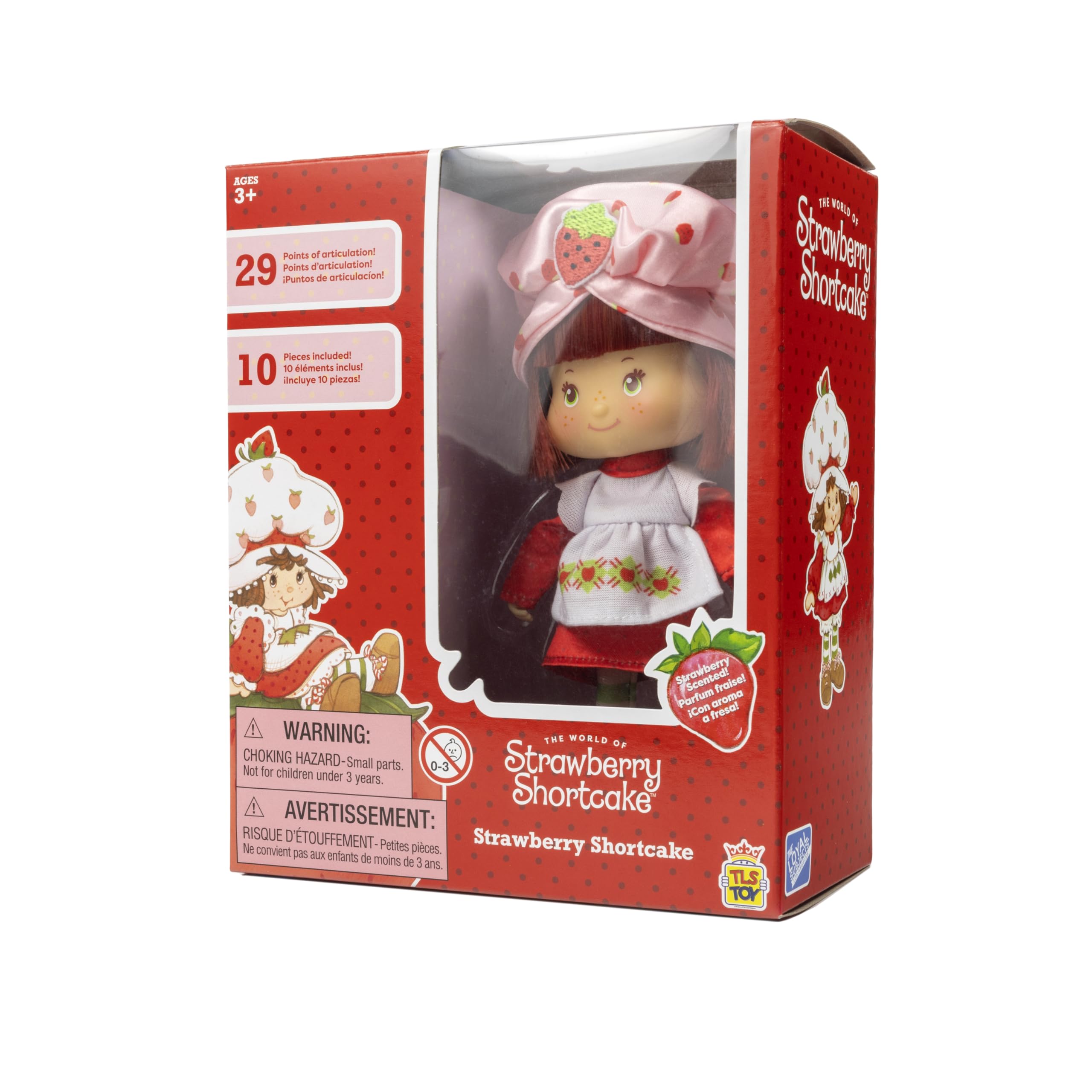 Strawberry Shortcake 5.5" Poseable Fashion Doll – Scented Hair, 29 Articulation Points, Surprise Accessories