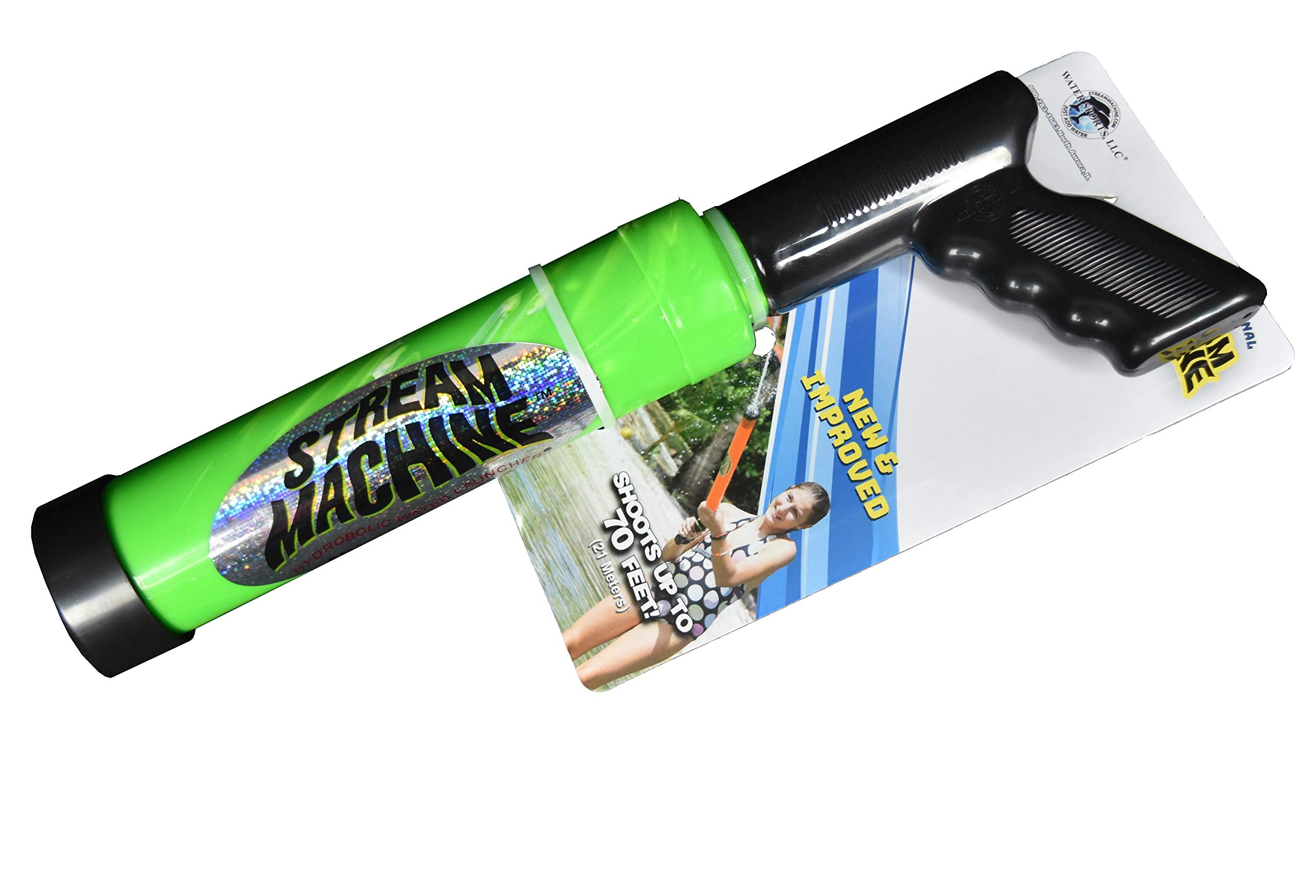 Stream Machine TL-500 Single Barrel Water Launcher – Powerful Squirt Gun for Pool Games (Colors Vary)