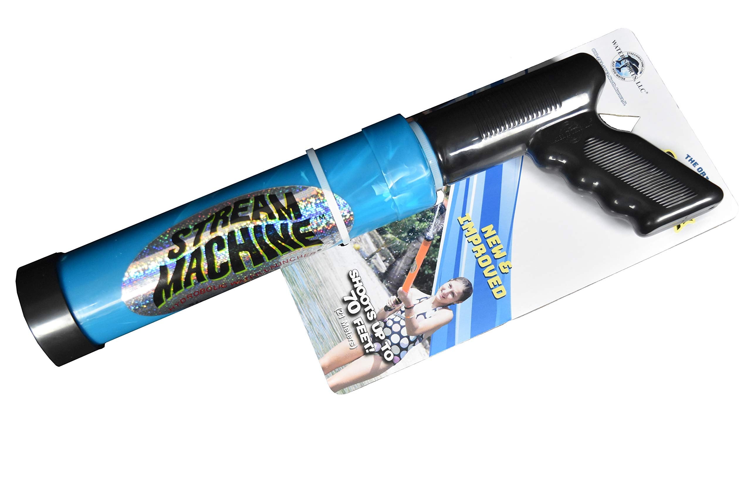 Stream Machine TL-500 Single Barrel Water Launcher – Powerful Squirt Gun for Pool Games (Colors Vary)