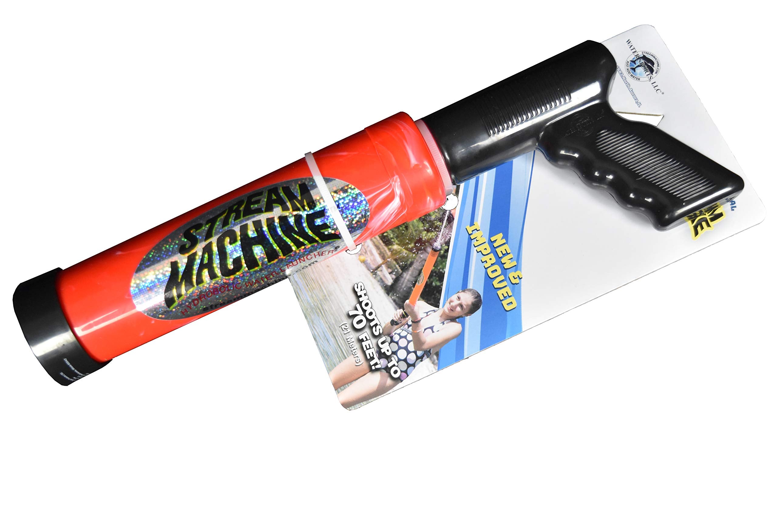 Stream Machine TL-500 Single Barrel Water Launcher – Powerful Squirt Gun for Pool Games (Colors Vary)