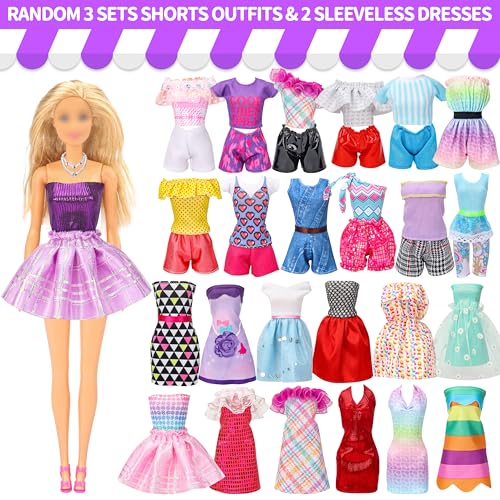 Style Shine Doll Clothes & Accessories Kit – 70+ Pieces for 11.5 Inch Dolls, Wedding Gowns, Casual Outfits, Shoes & More