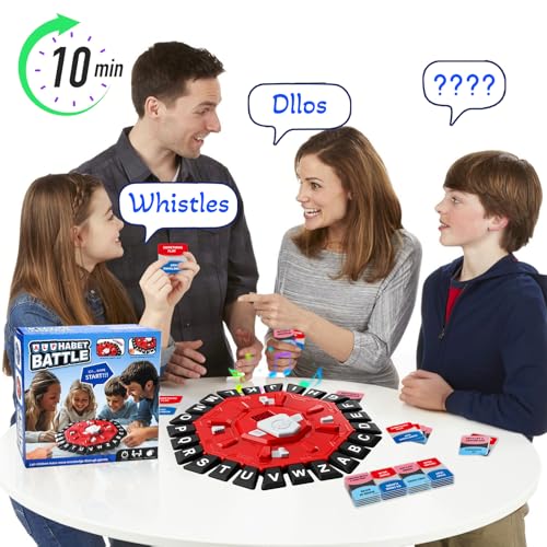 StyleBoon Word Game with LED Display – Fast-Paced Alphabet Board Game for Family Fun (Red)